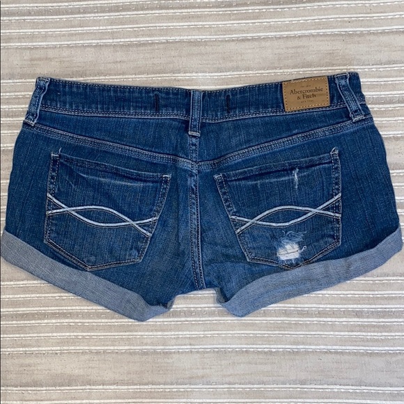 Abercrombie & Fitch Distressed Jean Shorts - Picture 2 of 3